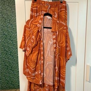 Orange Patterned Set